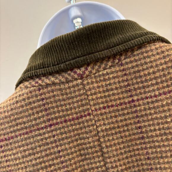 Vintage 1980's Twead Vest with Corduroy Collar  XL - Picture 3 of 11